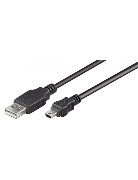 Goobay 50767 USB 2.0 Hi-Speed cable, black, 1.8 m | Goobay | USB-A to mini-USB