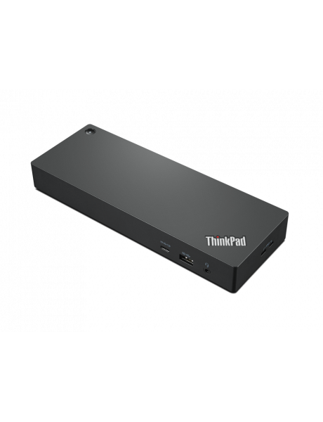 Lenovo Universal Thunderbolt 4 Dock (Max displays: 4/Max resolution: 8K/60Hz/Supports: 4x4K/60Hz or 1x8K/1xEthernet LAN (RJ-45)/WiFi/2xDP 1.4/1xHDMI 2.1/4xUSB 3.1 (1 always-on)/1xThunderbolt 4 downstream/1xUSB-C/1x3.5mm combo jack/Bluetooth/Input power: 1