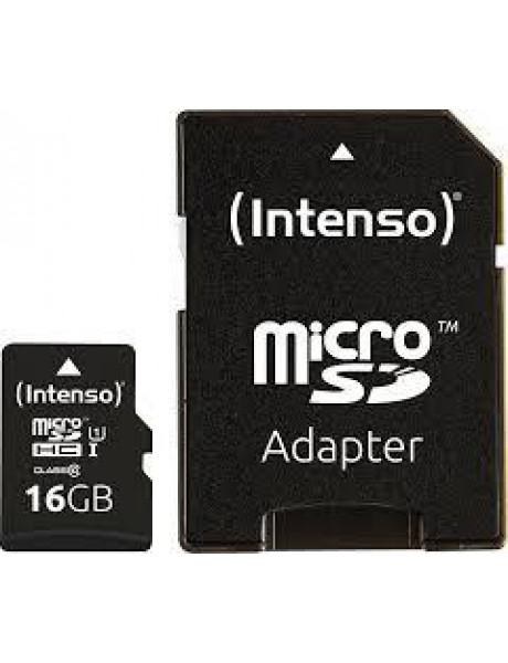 MEMORY MICRO SDHC 16GB UHS-I/W/ADAPTER 3423470 INTENSO