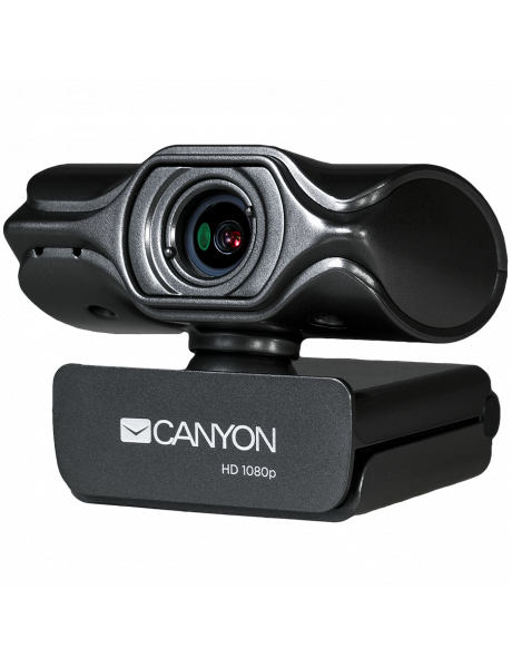 CNS-CWC6N CANYON C6, 2k Ultra full HD 3.2Mega webcam with USB2.0 connector, built-in MIC, IC SN5262, Sensor Aptina 0330, viewing angle 80°, with tripod, cable length 2.0m, Grey, 61.1*47.7*63.2mm, 0.182kg