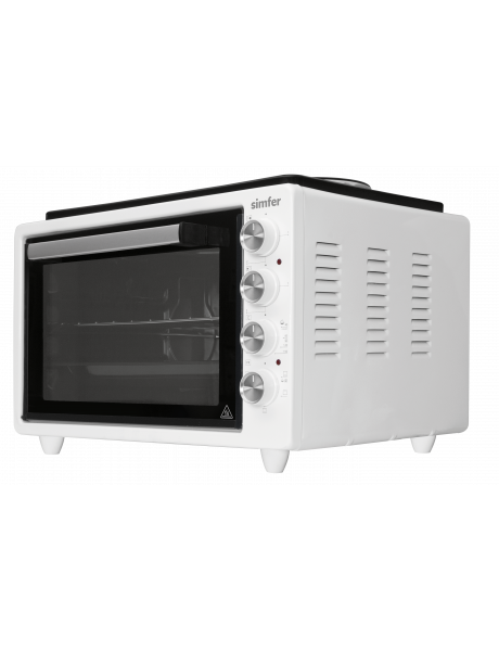 Simfer Midi Oven M4522.R02N0.WW 36.6 L, Electric, Mechanical, White, With 2 Hot Plates (W/2 Knob Control)