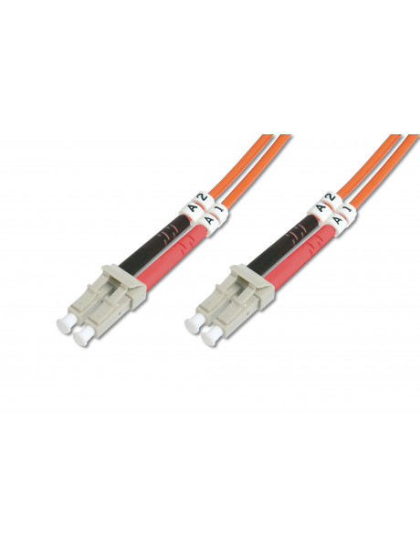 Digitus FO Patch Cord, Duplex, LC to LC MM OM2 50/125 µ, 2 m