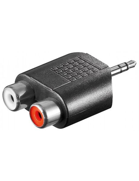 Goobay | RCA adapter. AUX jack 3.5 mm male to 2 stereo female | 11604