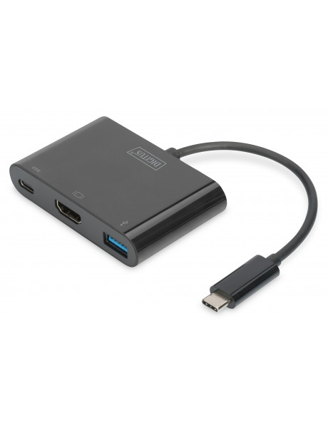 Digitus USB Type-C HDMI Multiport Adapter | DA-70855 | 0.15 m | Black | USB Type-C