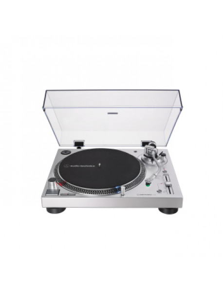 Audio Technica AT-LP120XUSB Turntable, Direct-Drive (Analog & USB), Silver Audio Technica