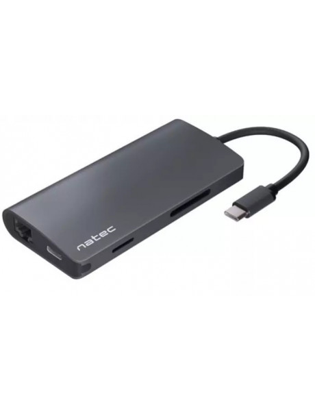 Natec Multi-Port Adapter, Fowler 2, USB-C, 3x USB 3.0, HDMI, RJ45, SD, Micro SD