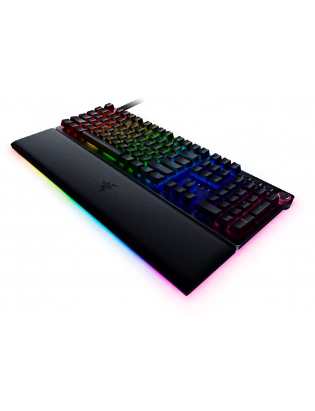 Razer Huntsman V2 Optical Gaming Keyboard RGB LED light, QWERTY US International, Wired, Black, Linear Red Switch, Numeric keypad