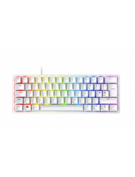 Razer | Optical Gaming Keyboard | Huntsman Mini 60% | Gaming keyboard | RGB LED light | RU | Wired | Mercury | USB-C | Red Switch