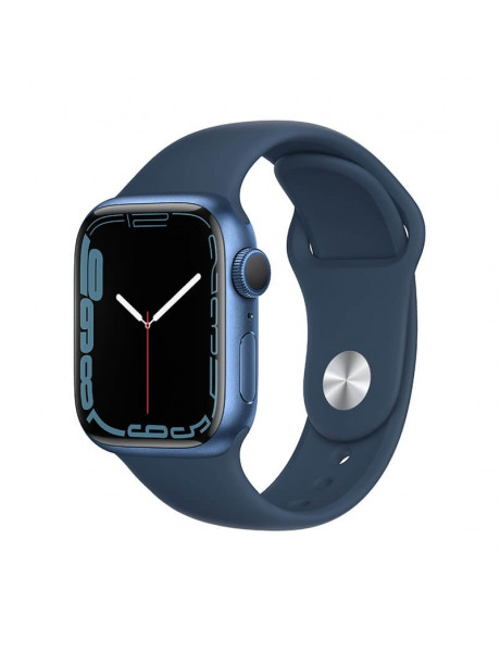 Apple Watch Series 7 GPS + Cellular, 45mm Blue Aluminium Case with Abyss Blue Sport Band - Regular
