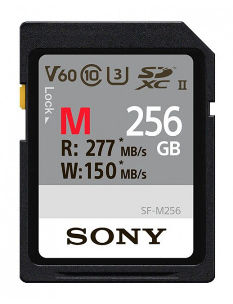 Atminties kortelė Sony SDXC Professional 256GB Class 10 UHS-II | Sony | SF-M Series UHS-II SDXC Memory Card | SFG2M | 256 GB | SDXC | Flash memory class 10