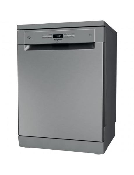 Hotpoint Dishwasher HFO 3T241 WFG X Free standing, Width 60 cm, Number of place settings 14, Energy efficiency class C, Display, Inox