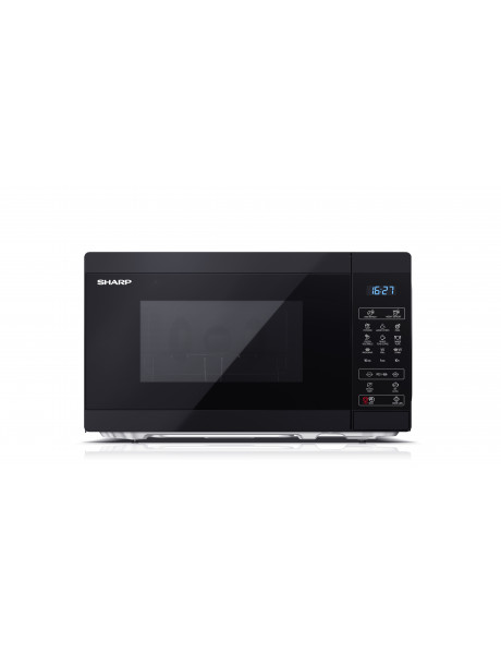 Sharp Microwave Oven with Grill YC-MG02E-B Free standing, 800 W, Grill, Black