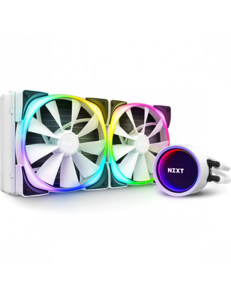 NZXT AIO Liquid Cooler With Aer RGB Kraken X63 RGB White