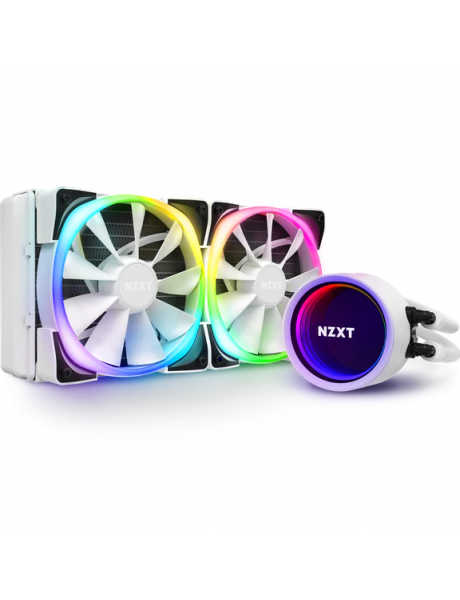 NZXT AIO Liquid Cooler With Aer RGB Kraken X53 RGB White