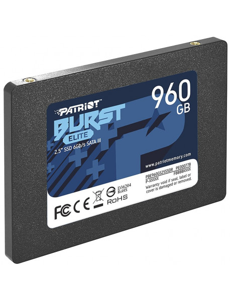 PBE960GS25SSDR Patriot  SSD BURST ELITE 960GB SATA3 2,5''  , EAN: 814914027769