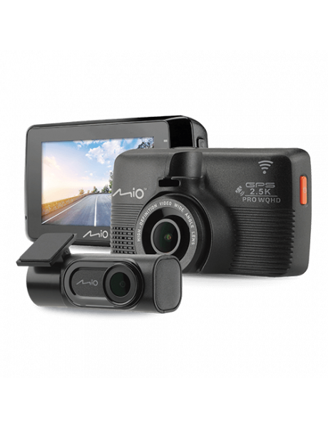 Mio MiVue 798 Dual Pro Night Vision Pro, GPS, SpeedCam, Wi-Fi, 2.8K QHD