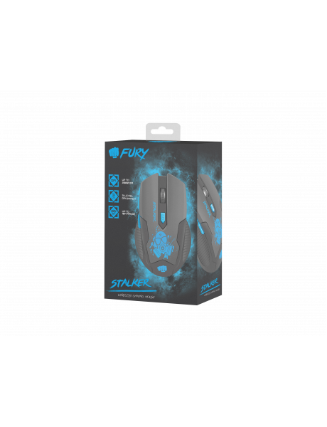 Fury | Gaming mouse | Stalker | Wireless | Black/Blue