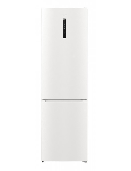 Gorenje Refrigerator NRK6202AW4 Energy efficiency class E, Free standing, Combi, Height 200 cm, No Frost system, Fridge net capacity 235 L, Freezer net capacity 96 L, Display, 38 dB, White