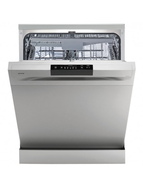 Gorenje Dishwasher GS620E10S Free standing, Width 60 cm, Number of place settings 14, Number of programs 5, Energy efficiency class E, Display, Grey metallic