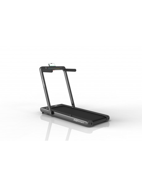 EQI Smart T4000 Plus Foldable Home Use Treadmill, Dual Display, Black, 120 kg, DC 0.75-1.5 HP