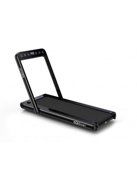 EQI Smart E5 Foldable Home Use Treadmill, Dual Display, Black, 120 kg, DC 1.5-3 HP