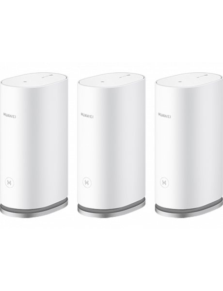 Huawei WiFi Mesh 3 (3-Pack) WS8100-23 802.11ax, 574+2402 Mbit/s, 10/100/1000 Mbit/s, Ethernet LAN (RJ-45) ports 3, Antenna type 4xInternal, 2 GHz/5 GHz