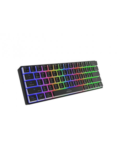 Genesis | THOR 660 RGB | Gaming keyboard | RGB LED light | US | Black | Wireless/Wired | 1.5 m | Gateron Red Switch | Wireless connection