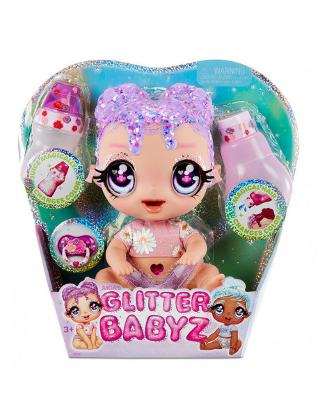 MGA Glitter Babyz Doll - Lavender (Flower) 574866