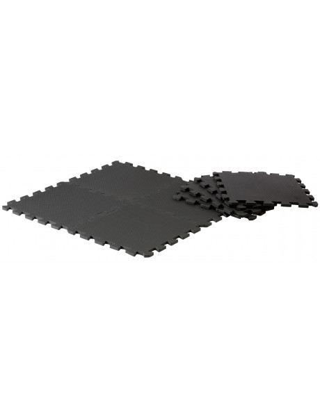 Pure2Improve Puzzle Mat Set Black, Plastic (Polyethylene)