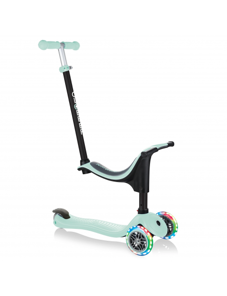 Globber Go Up Sporty with stabilizer and sticker Scooter, Pastel green
