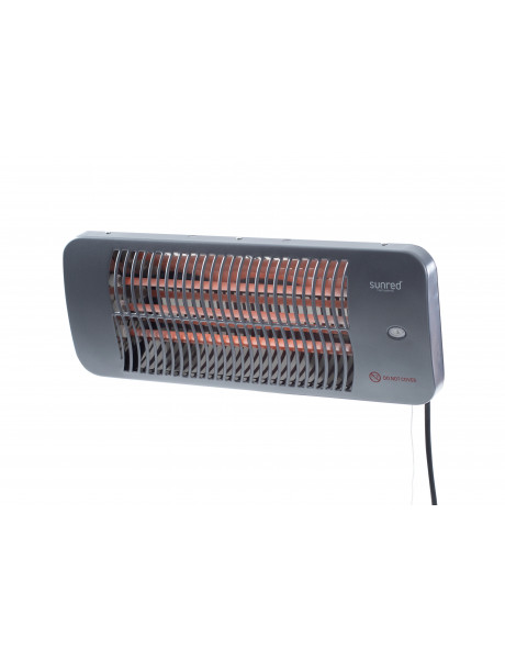 SUNRED | Heater | LUG-2000W, Lugo Quartz Wall | Infrared | 2000 W | Number of power levels | Suitable for rooms up to  m² | Grey | IP24
