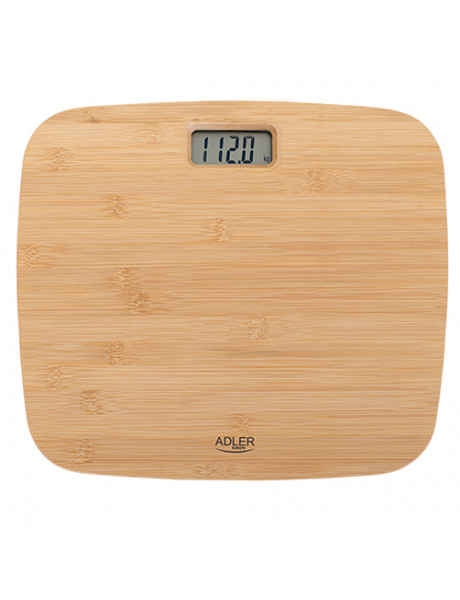 Adler | Bathroom Bamboo Scale | AD 8173 | Maximum weight (capacity) 150 kg | Accuracy 100 g