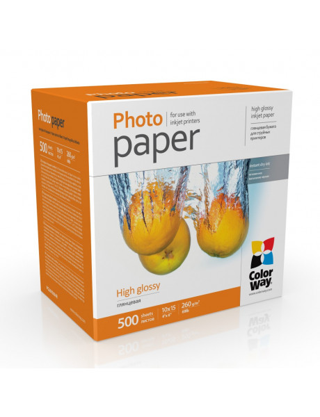 Photo Paper | PG2605004R | White | 260 g/m² | 10 x 15 cm | Glossy