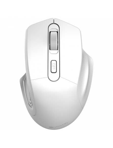 CNE-CMSW15PW CANYON MW-15, 2.4GHz Wireless Optical Mouse with 4 buttons, DPI 800/1200/1600, Pearl white, 115*77*38mm, 0.064kg