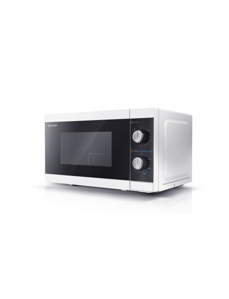 Sharp Microwave Oven with Grill YC-MG01E-W Free standing 800 W Grill White