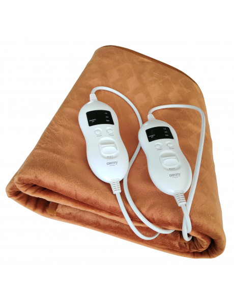 Camry Electirc Heating Blanket with Timer CR 7436	 Number of heating levels 8, Number of persons 2, Washable, Remote control, Super Soft Fleece/Polyester, 2x60 W