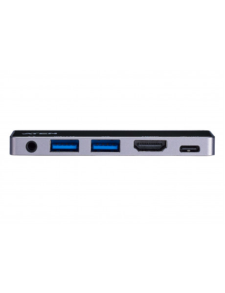 Aten UH3238 USB-C Travel Dock with Power Pass-Through