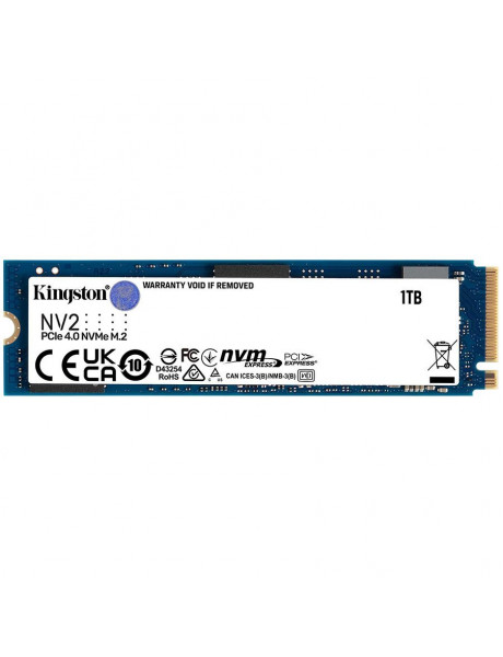 SNV2S/2000G Kingston 2TB NV2 M.2 2280 PCIe 4.0 NVMe SSD, up to 3,500MB/s read, 2,800MB/s write, EAN: 740617329971