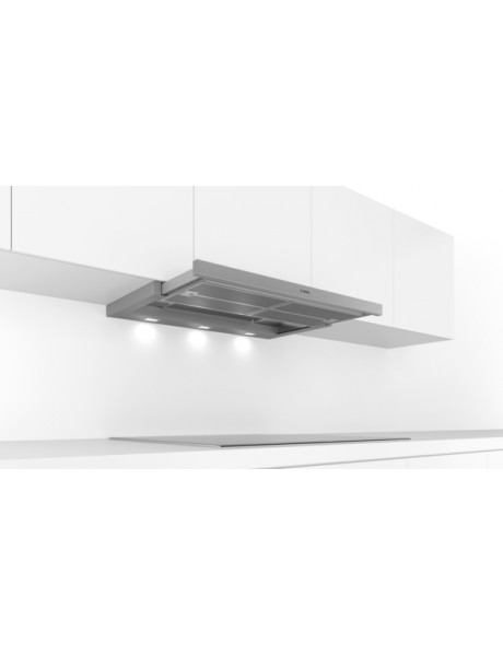 Bosch Hood DFS097A51 Series 4 Telescopic, Energy efficiency class A, Width 90 cm, 397 m³/h, Push Buttons, Silver Metallic, LED, Made in Germany