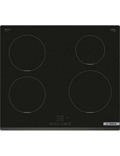 Bosch Hob PIE631BB5E Series 4  Induction, Number of burners/cooking zones 4, Touch, Timer, Black