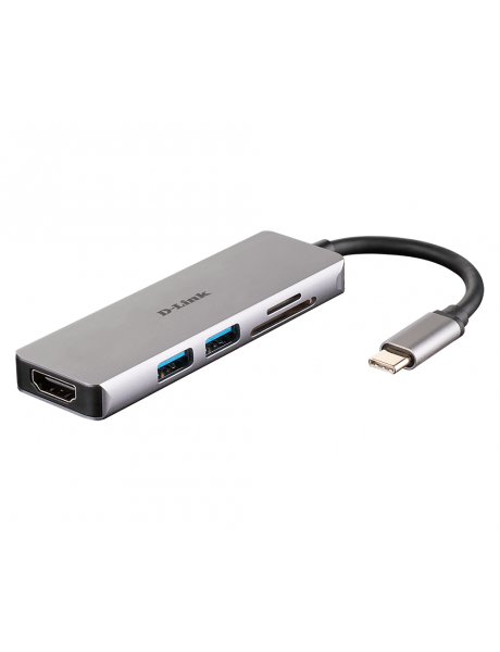 D-Link 5-in-1 USB-C™ Hub with HDMI and SD/microSD Card Reader DUB-M530	 0.11 m