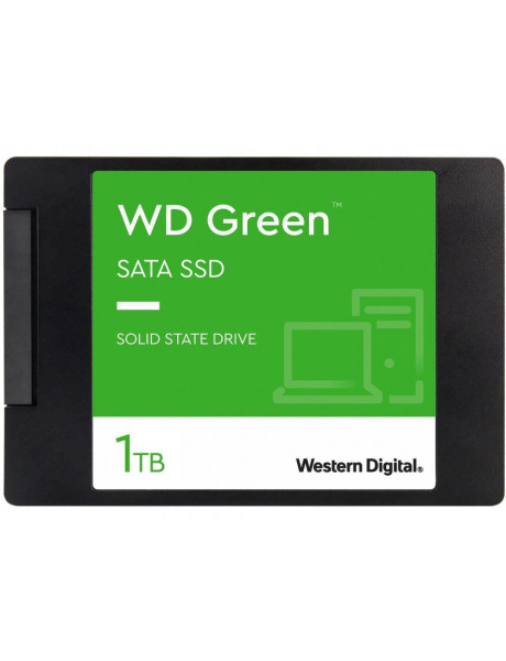 SSD|WESTERN DIGITAL|Green|1TB|SATA 3.0|SLC|Read speed 545 MBytes/sec|2,5