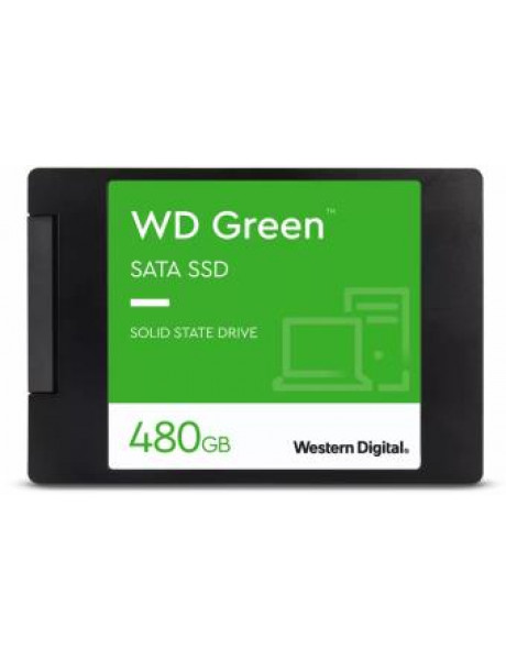 SSD|WESTERN DIGITAL|Green|480GB|SATA 3.0|SLC|Read speed 545 MBytes/sec|2,5