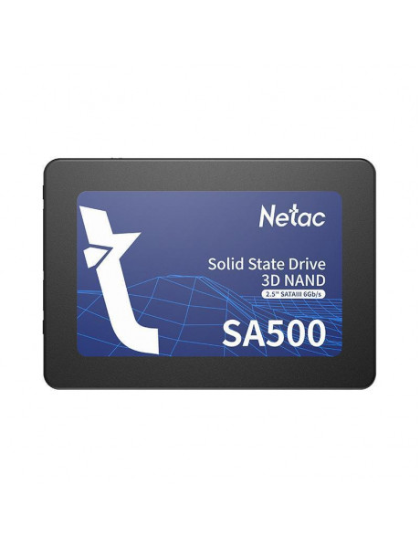 SSD|NETAC|SA500|480GB|SATA 3.0|3D NAND|Write speed 450 MBytes/sec|Read speed 520 MBytes/sec|2,5