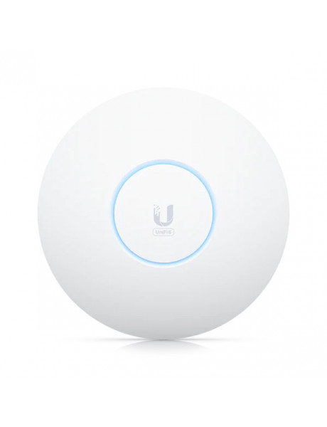 U6-ENTERPRISE Ubiquiti Powerful, ceiling-mounted WiFi 6E access point designed to provide seamless, multi-band coverage within high-density client environments