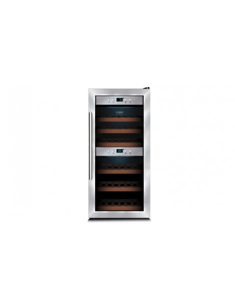 Caso | Wine cooler | WineComfort 24 | Energy efficiency class G | Free standing | Bottles capacity 24 | Cooling type Compressor technology | Stainless steel/Black