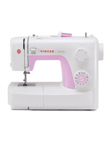 Sewing machine Singer SIMPLE 3223 White/Pink, Number of stitches 23, Number of buttonholes 1,