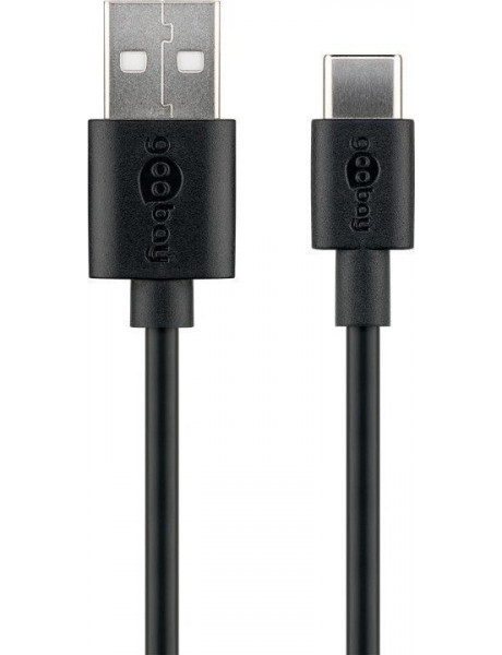 Goobay 59122 USB 2.0 cable (USB-C™ to USB A), black | Goobay | USB-C to USB-A