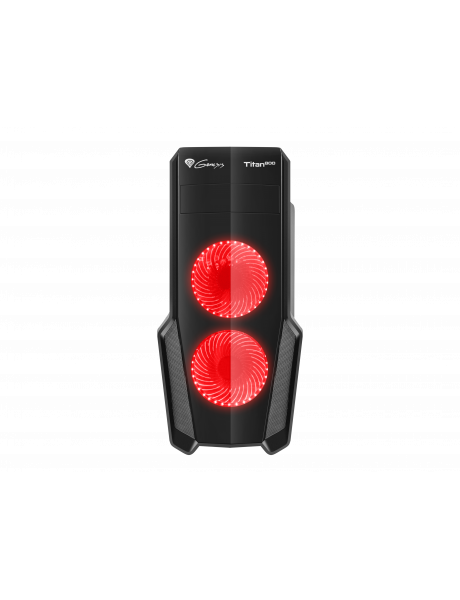 GENESIS TITAN 800 Pc case, Midi tower, USB 3.0, Red
