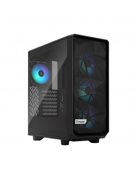 Fractal Design Meshify 2 Compact RGB Side window  Black TG Light Tint Mid-Tower Power supply included No